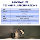 Airvida Elite 1.3-2.0 ATA Hard Shell Sitting Hyperbaric Chamber