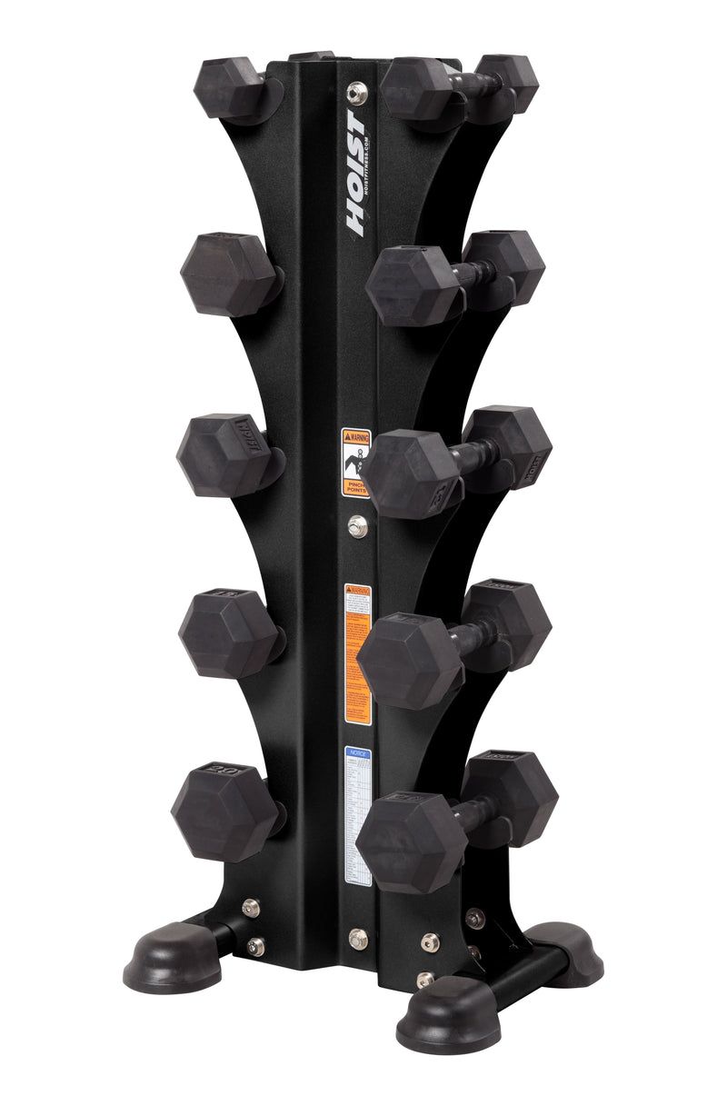 Hoist HF-5459 5 PAIR VERTICAL DUMBBELL RACK (DUMBBELLS NOT INCLUDED)