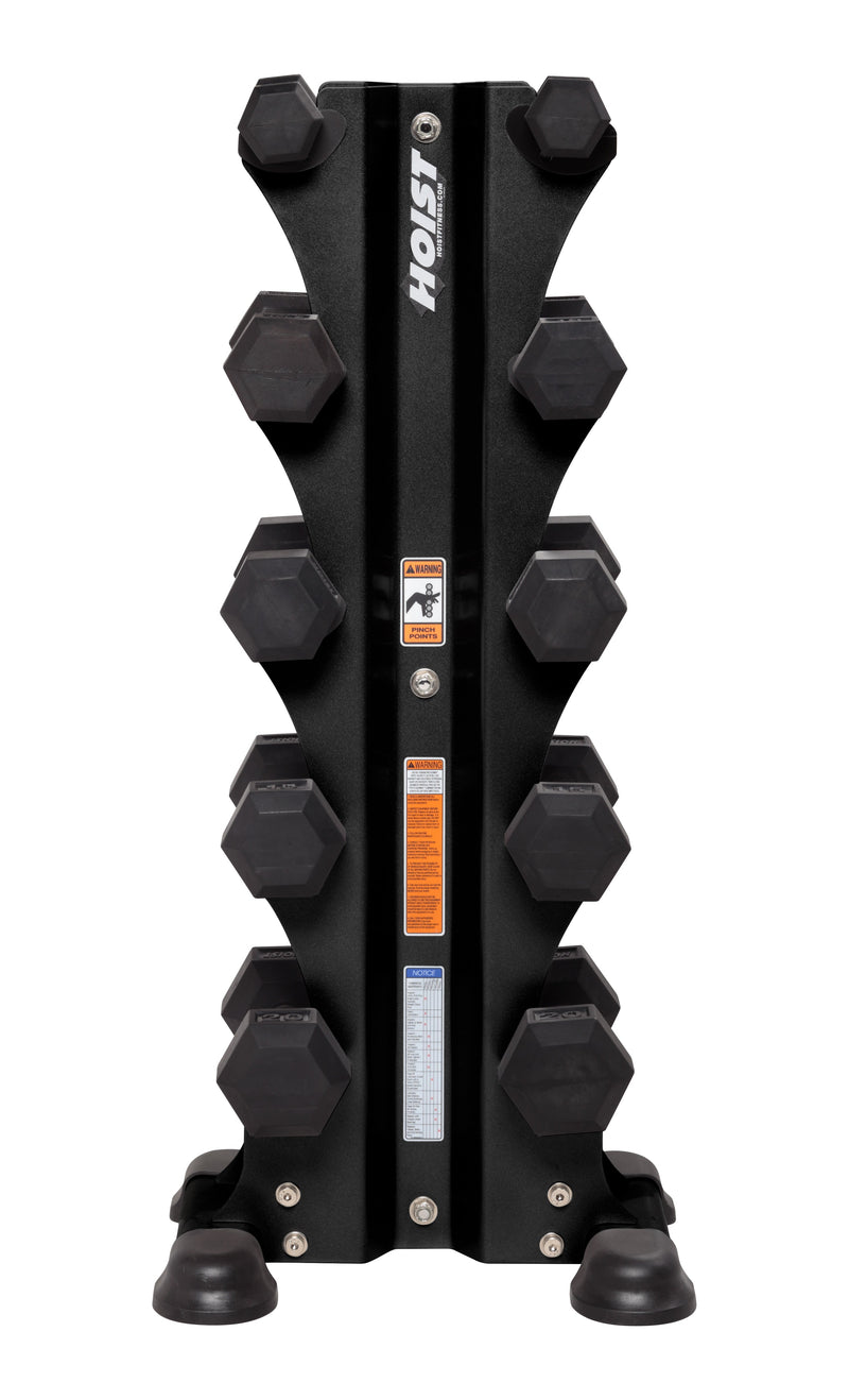 Hoist HF-5459 5 PAIR VERTICAL DUMBBELL RACK (DUMBBELLS NOT INCLUDED)