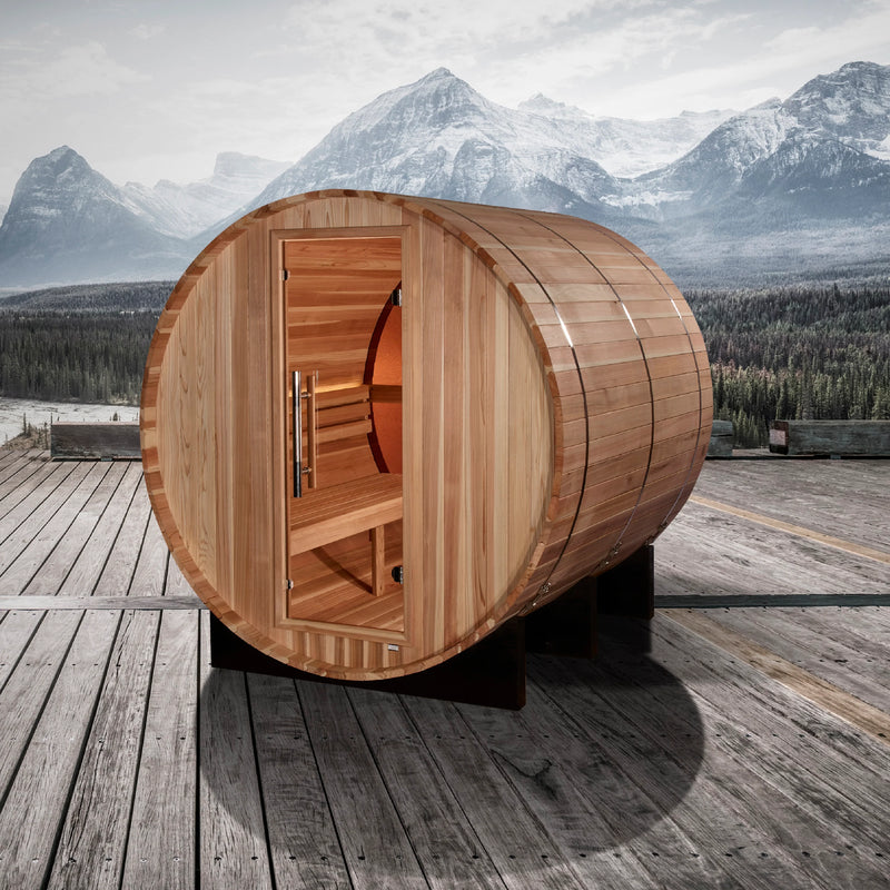 PRO6 "Alpine" Barrel 4 Person Traditional Sauna