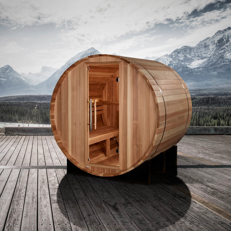 PRO6 Swiss Barrel 2 Person Traditional Sauna