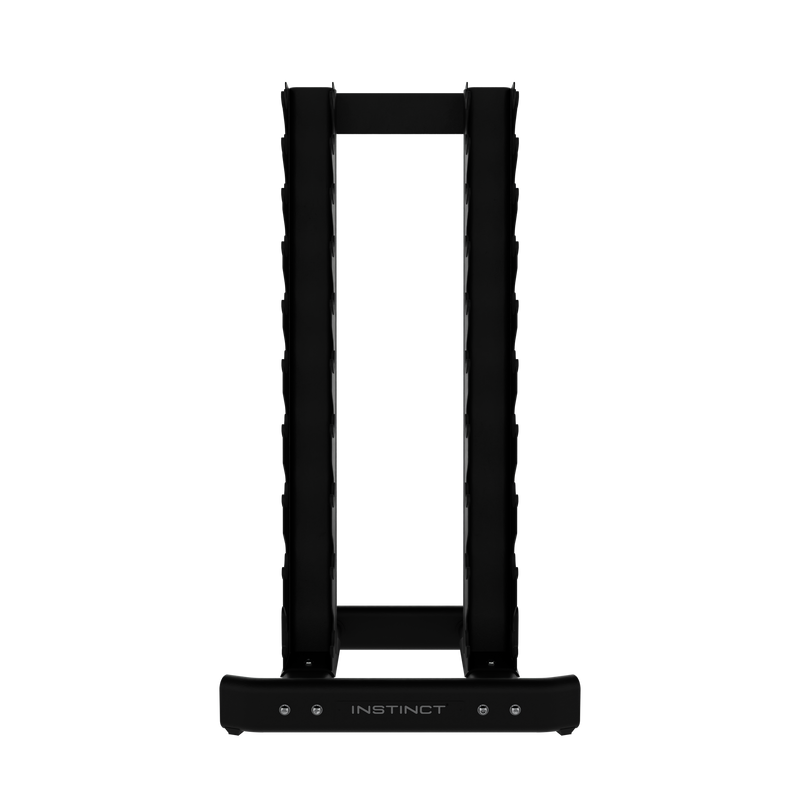 Nautilus Instinct Vertical Dumbbell Rack Bundle (5-50LB Set of Dumbbells)