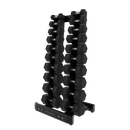 Nautilus Instinct Vertical Dumbbell Rack Bundle (5-50LB Set of Dumbbells)